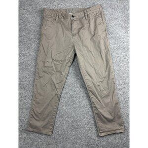 Vuori Pants Mens 33 Taupe Khaki Stretch Chino Straight Leg Casual Cotton W435